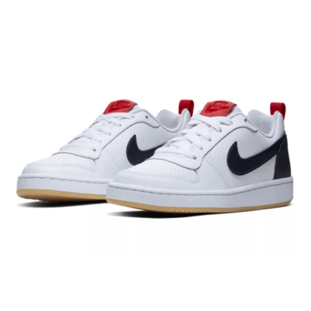 Nike Court Borough Low GS 'White Obsidian Gum' Sneakers size 7 - Picture 3 of 12